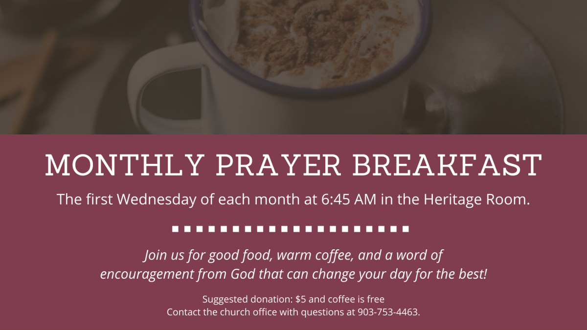 Monthly Prayer Breakfast